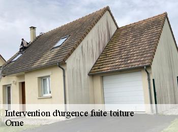 Intervention d'urgence fuite toiture Orne